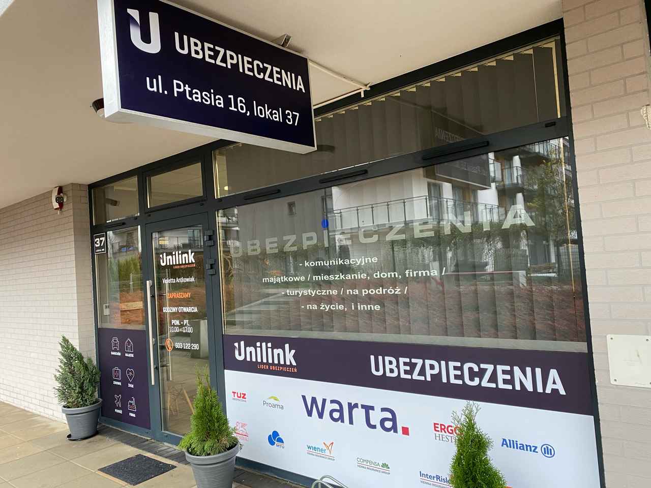 Unilink Ubezpieczenia Poznań Ptasia